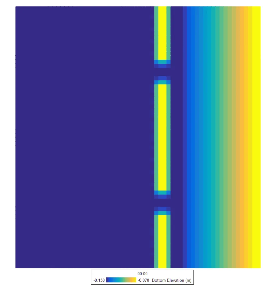 Wind-Wave Modeling with Sediment Transport in EFDC+