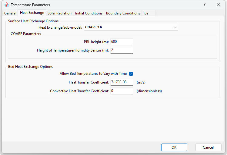 Figure 1. COARE 3.6 set up as a heat exchange sub-model.