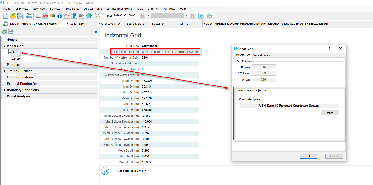 Figure 6: Changing CRS of current project