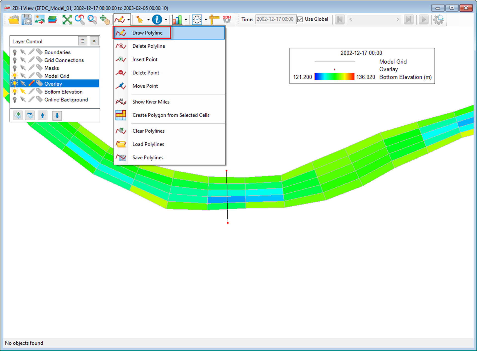 Figure 1. Drawing flux line.