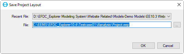 Figure 3. Save Project Layout