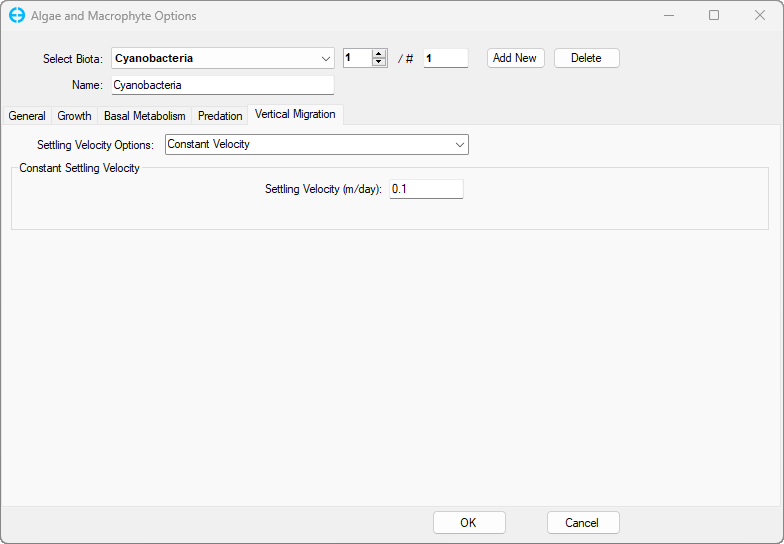 Figure 2. Constant Velocity (default option)