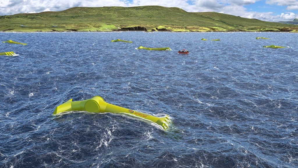 Figure 1. Wave Energy Converters (WECs) are devices to convert kinetic and potential ocean wave energy into electricity energy.