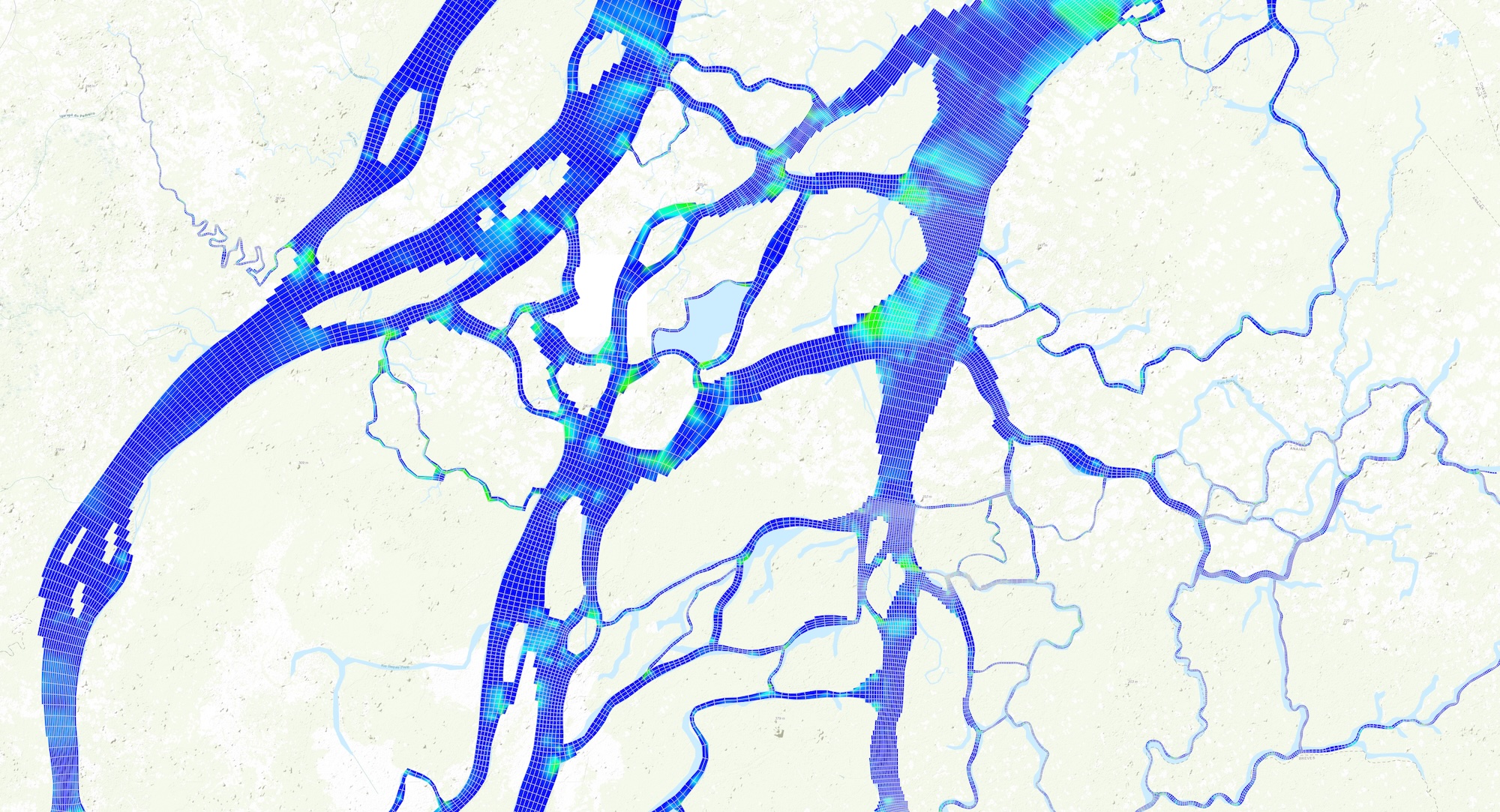 Amazon River grid built with Grid+.